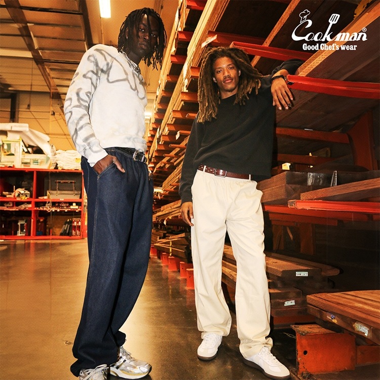 クックマン COOKMAN カーペンターズパンツ Carpenter's Pants シェフパンツ デニムNV 231-43805