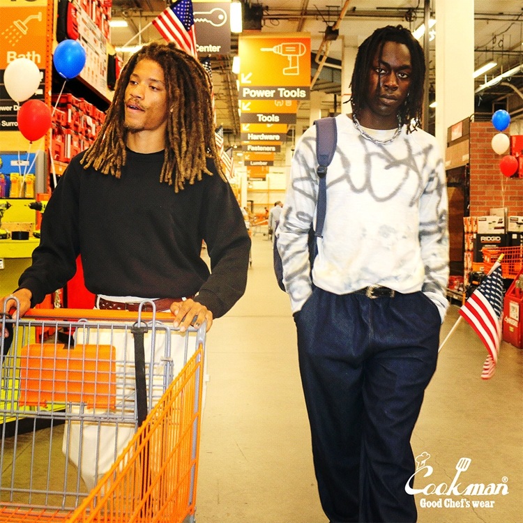 クックマン COOKMAN カーペンターズパンツ Carpenter's Pants シェフパンツ デニムNV 231-43805