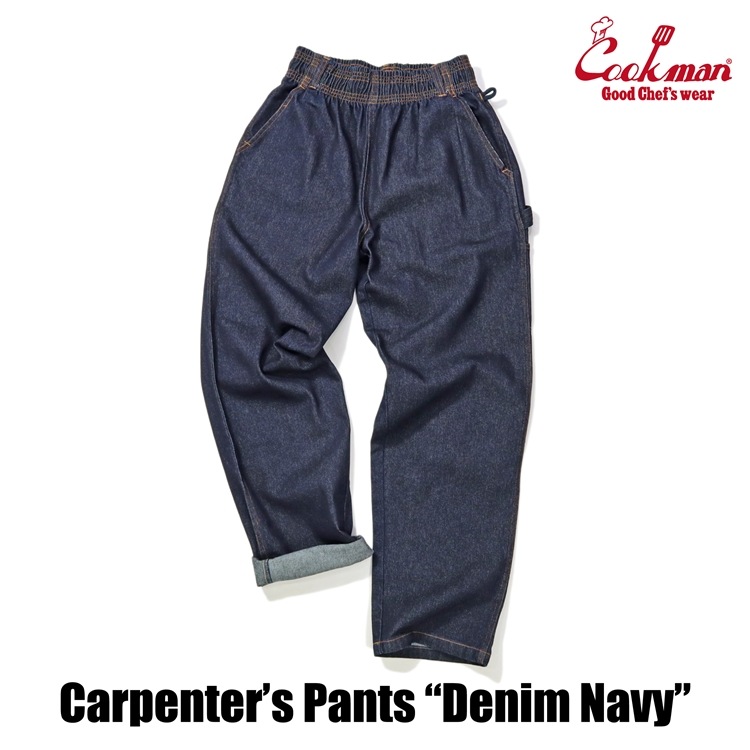 クックマン COOKMAN カーペンターズパンツ Carpenter's Pants シェフパンツ デニムNV 231-43805