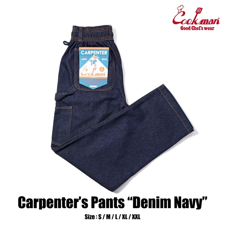 クックマン COOKMAN カーペンターズパンツ Carpenter's Pants シェフパンツ デニムNV 231-43805