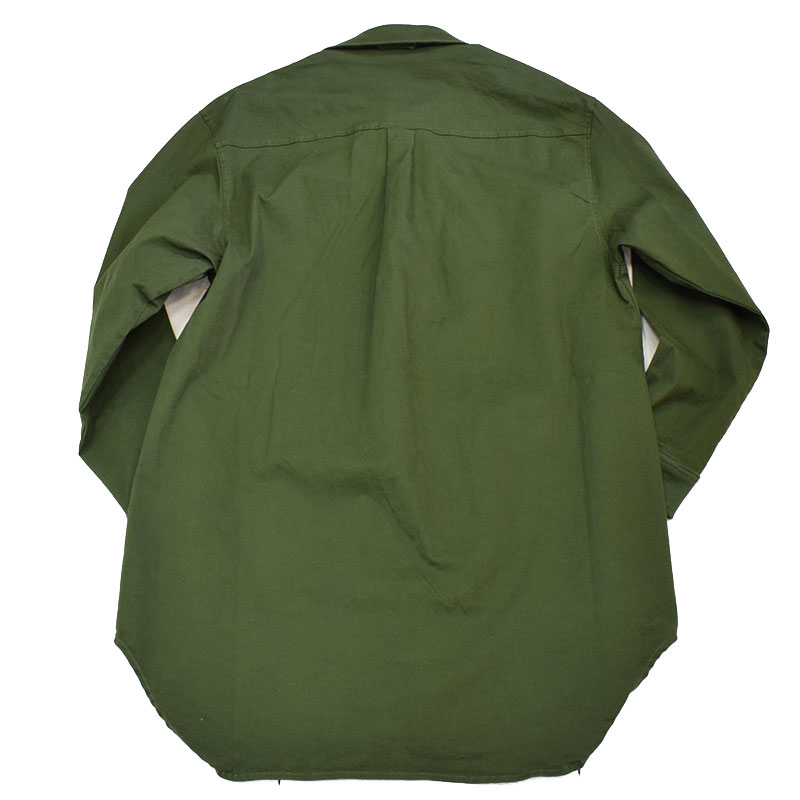 ジムマスター ストレッチヘリンボーン ロングシャツジャケット オリーブ 46 G333670
