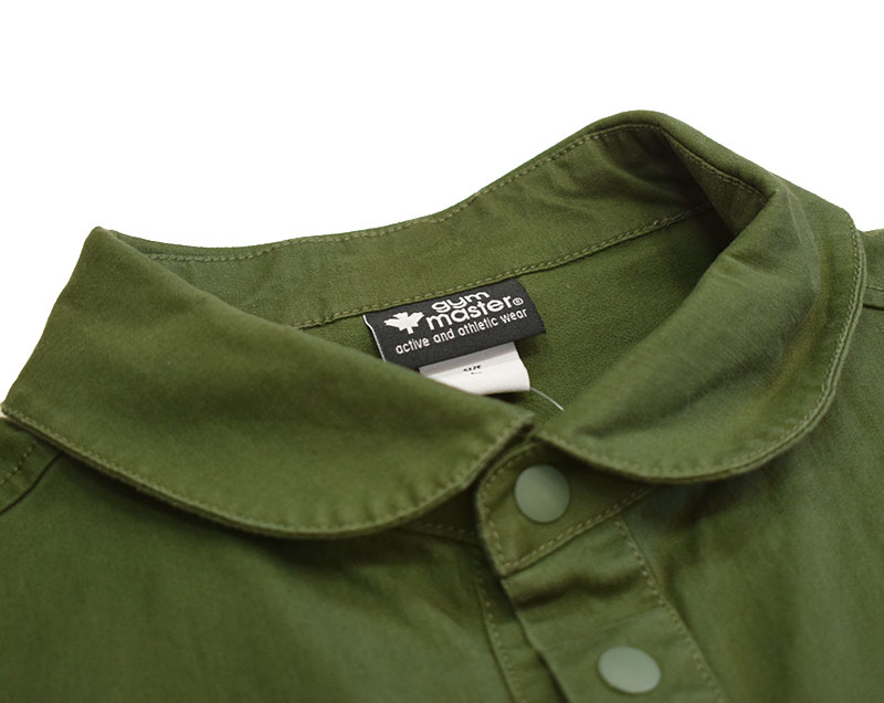 ジムマスター ストレッチヘリンボーン ロングシャツジャケット オリーブ 46 G333670