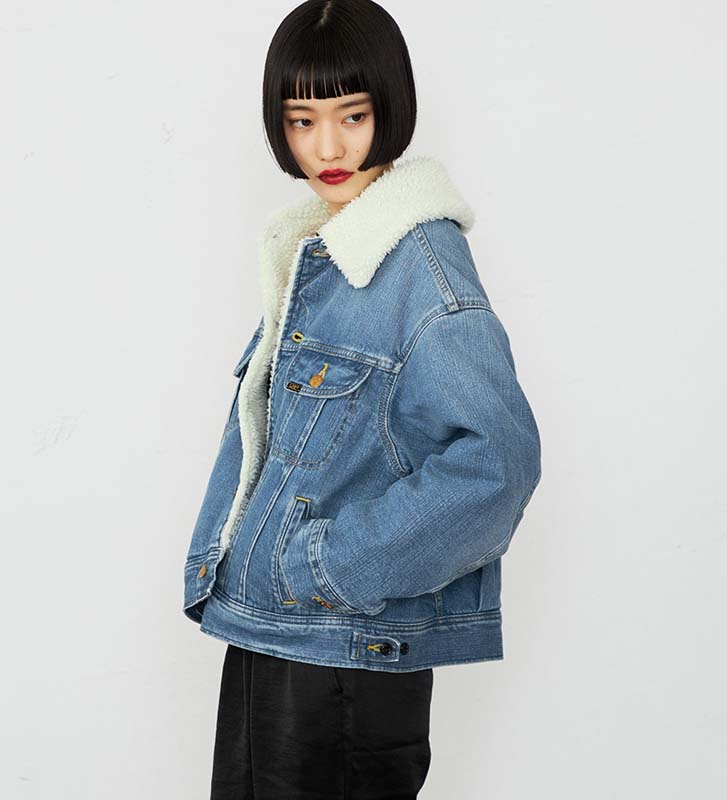 Lee リー レディース ボアストームライダー アウター コクーンシルエット LL8022