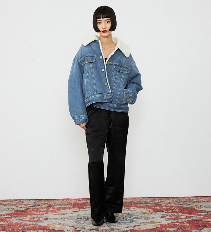 Lee リー レディース ボアストームライダー アウター コクーンシルエット LL8022