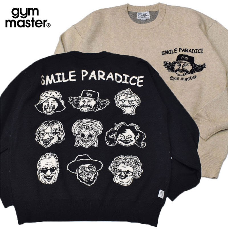 ジムマスター GYMMASTER ジャガードニットSMILE PARADICE クルーネック 421725
