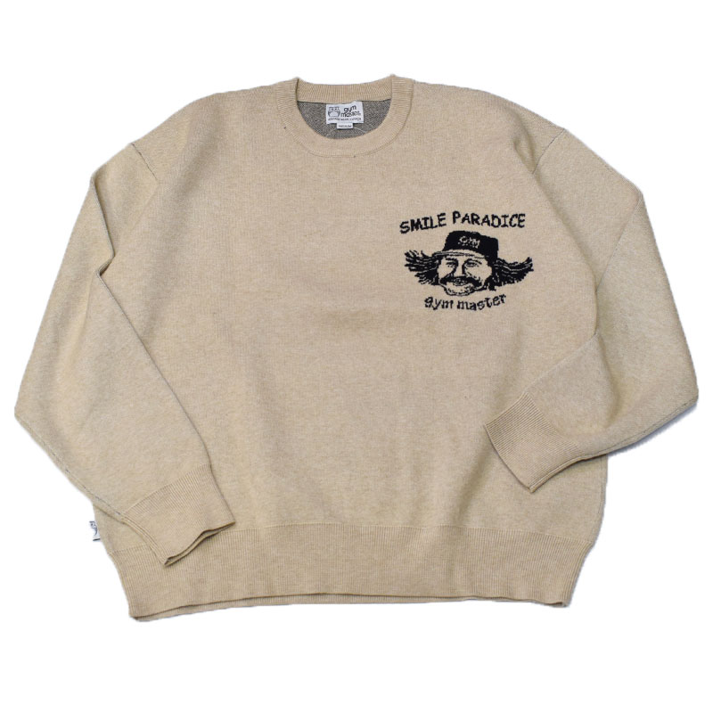 ジムマスター GYMMASTER ジャガードニットSMILE PARADICE クルーネック 421725
