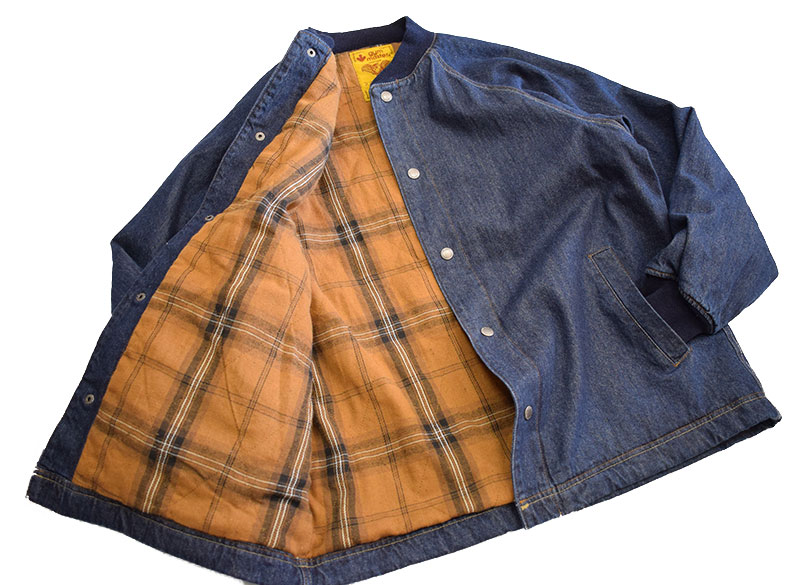 ジムマスター GYMMASTER 中ワタデニムショールカラージャケット 621768