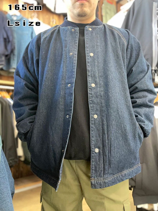 ジムマスター GYMMASTER 中ワタデニムショールカラージャケット 621768
