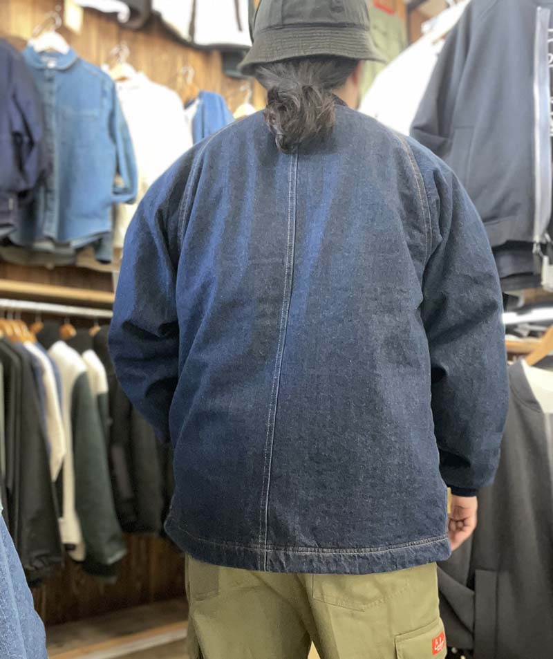 ジムマスター GYMMASTER 中ワタデニムショールカラージャケット 621768