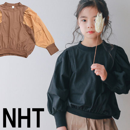 NHT エヌエイチティー ボリュームパフ袖Tシャツ 520262