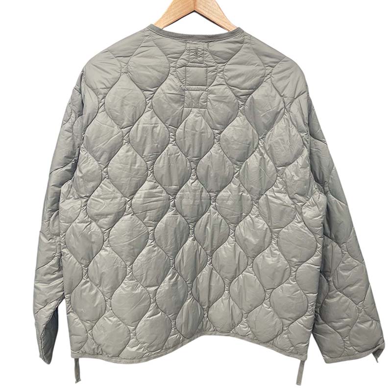 TAION タイオン ミリタリー M65 ライナーWジップ ショートダウンジャケット-ソフトシェル Dセージ M65LSZBML-1SH