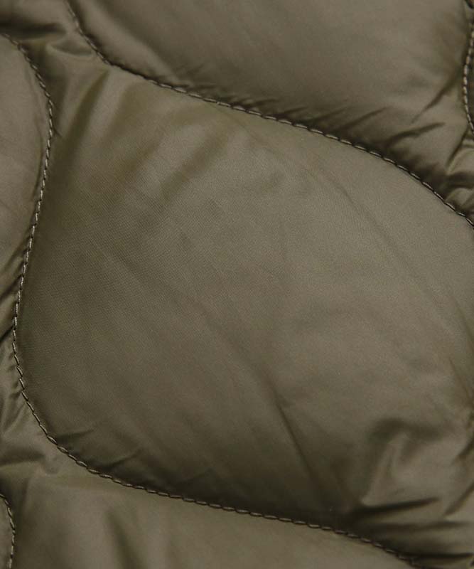 TAION タイオン ミリタリー M65 ライナーWジップ ショートダウンジャケット-ソフトシェル Dセージ M65LSZBML-1SH