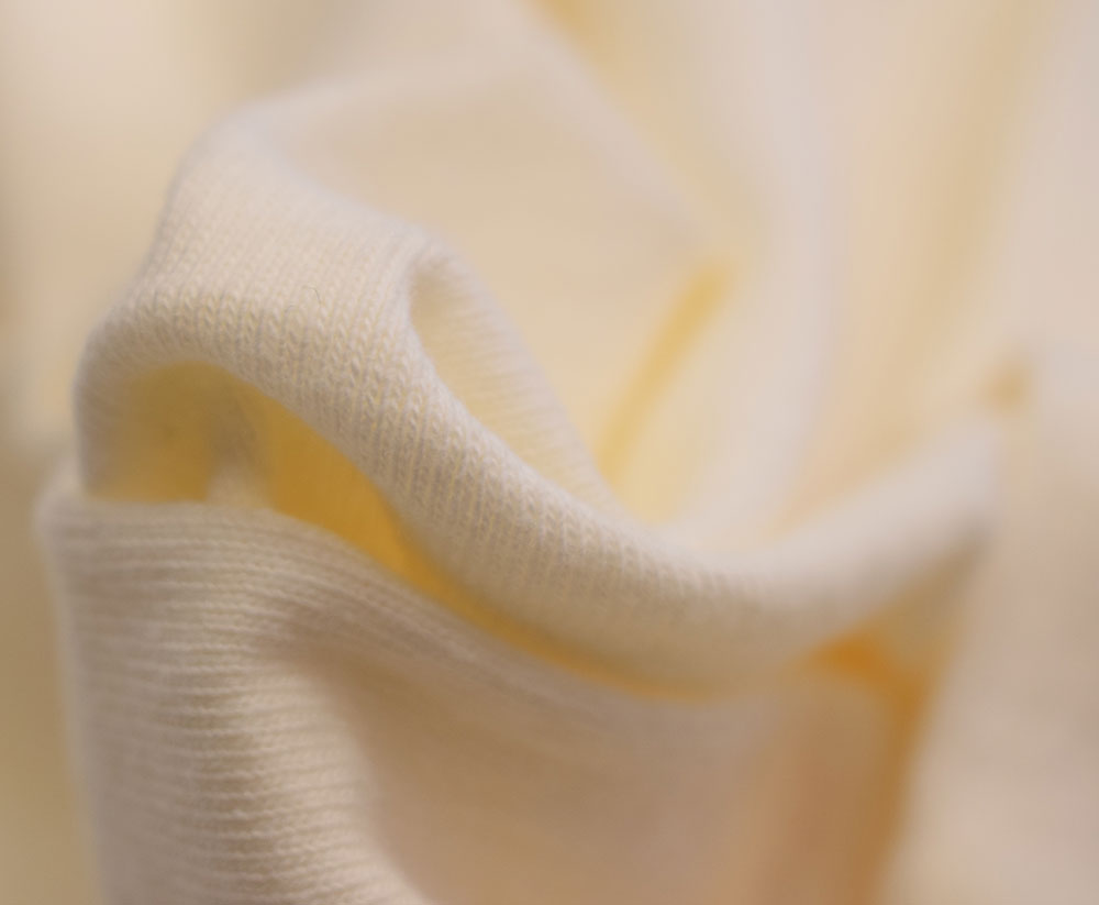 オーシャンアンドグラウンド レイヤードデニムロングTシャツ オフホワイト