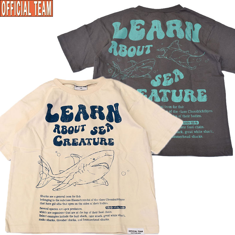 オフィシャルチーム クールタッチ海洋生物Tシャツ 1125420