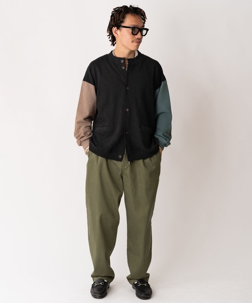 ジムマスター GYMMASTER ブロックインレーボタンカーデ 433748