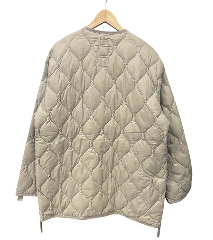 TAION タイオン ミリタリー M65 ライナーWジップ ダウンジャケット ソフトシェル ベージュ M65LSZBML-1