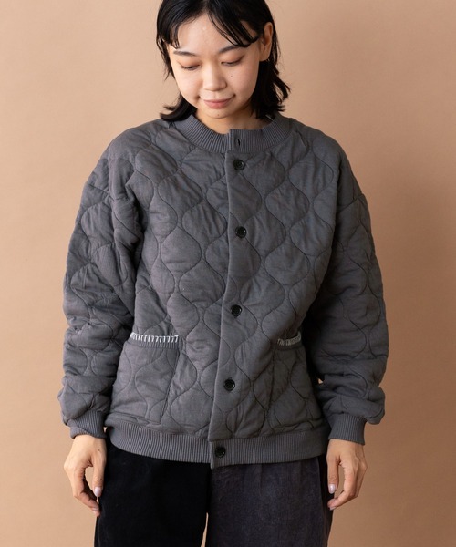 ジムマスター GYMMASTER ウェーブキルトボタンカーデ 433765