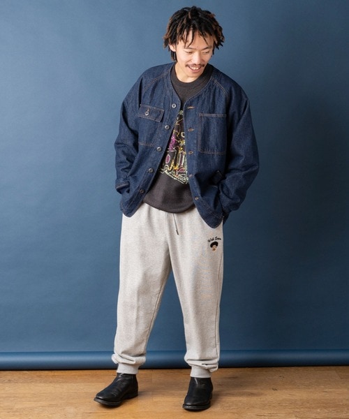 ジムマスター GYMMASTER 中ワタカツラギハーフムーンポケットノーカラージャケット 421788