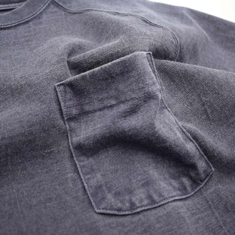 グッドオン GOODON ショートスリーブヘビーラグランポケットTシャツ P-ネイビー