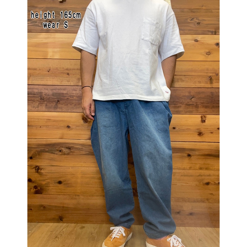 オフィシャルチーム デニムワイドタックパンツ 1222536