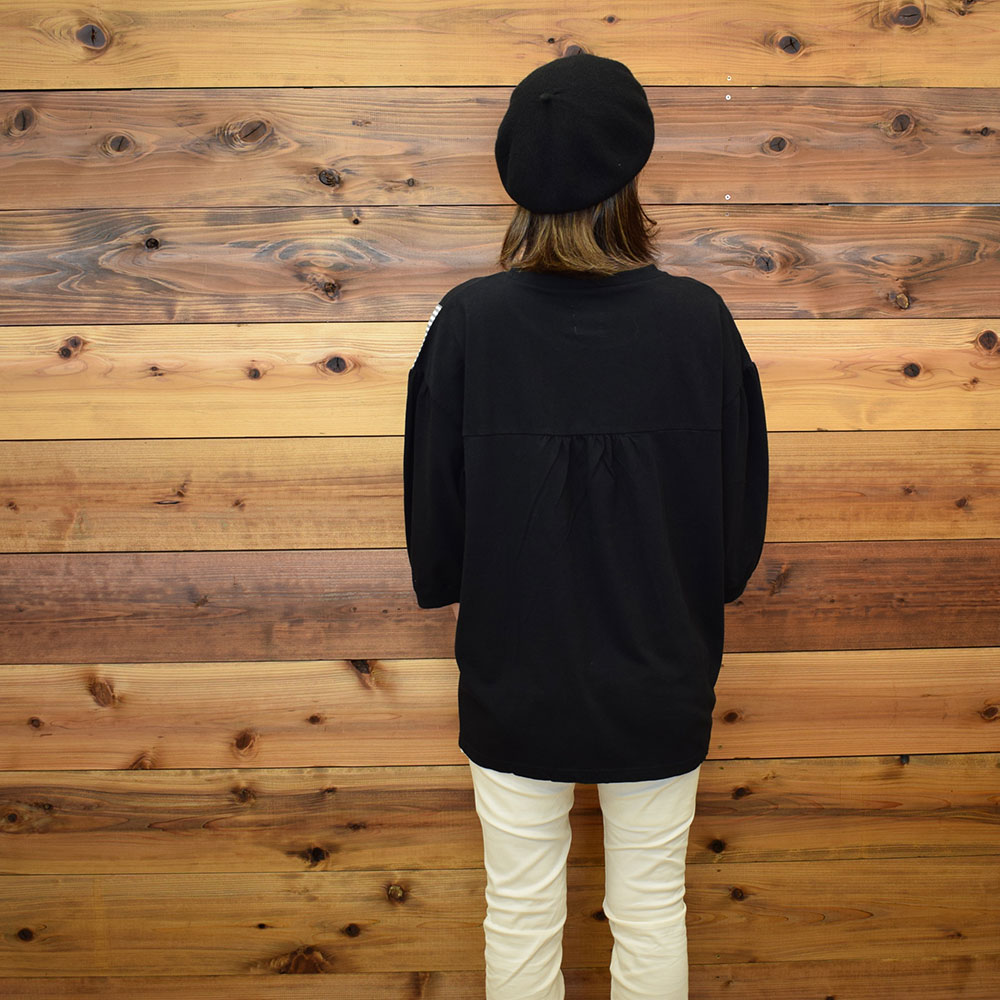 ライム ＬＩＭＥ レディース USコットン7部袖切り替えプルオーバー