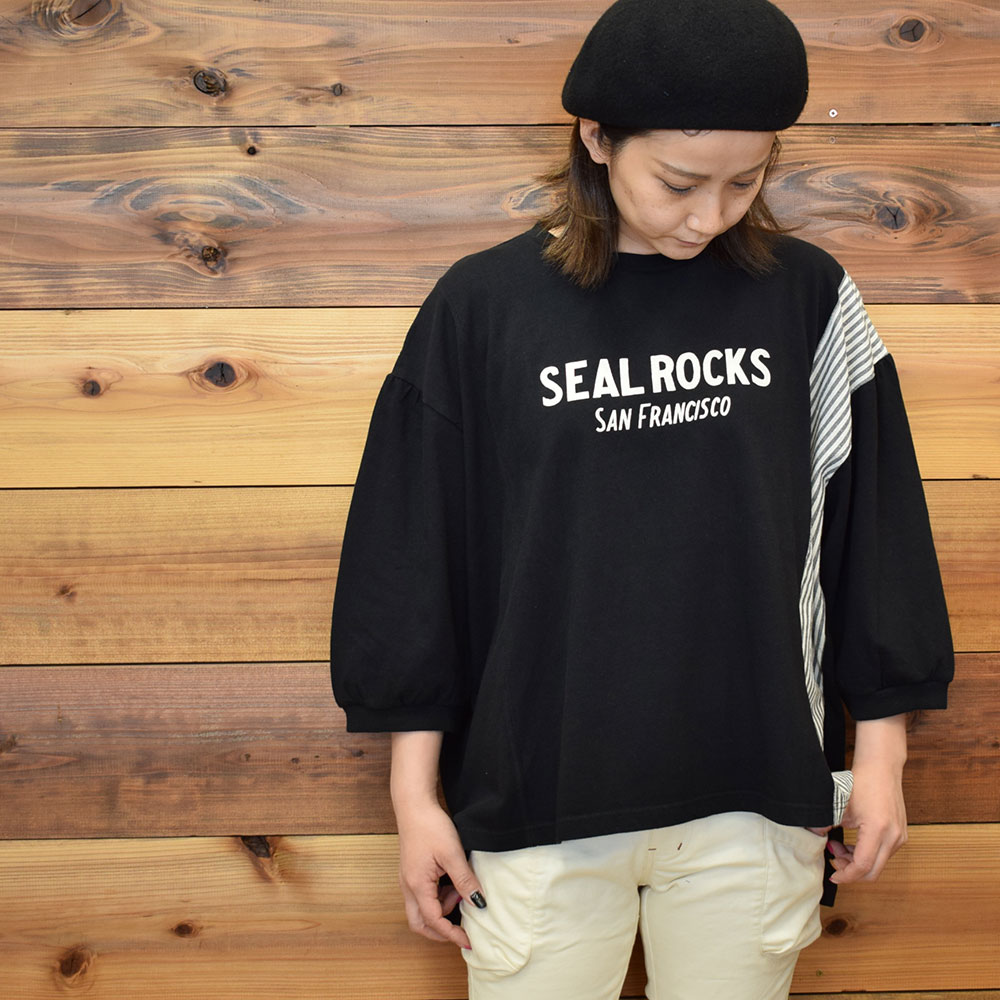 ライム ＬＩＭＥ レディース USコットン7部袖切り替えプルオーバー