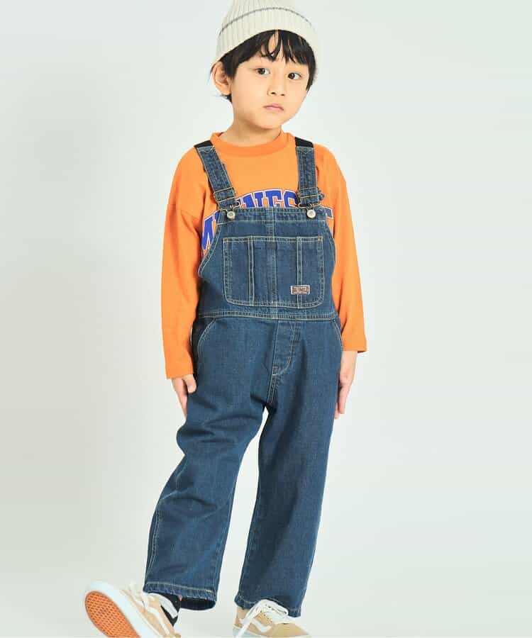 エフオーキッズ FOKIDS オーバーオール エイジング加工 419015