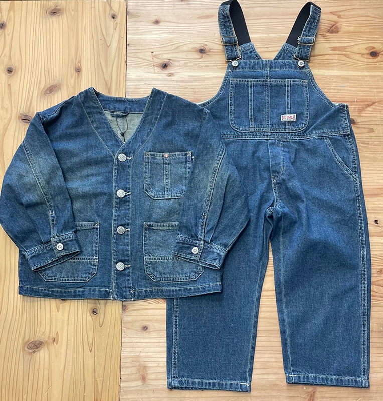 エフオーキッズ FOKIDS オーバーオール エイジング加工 419015