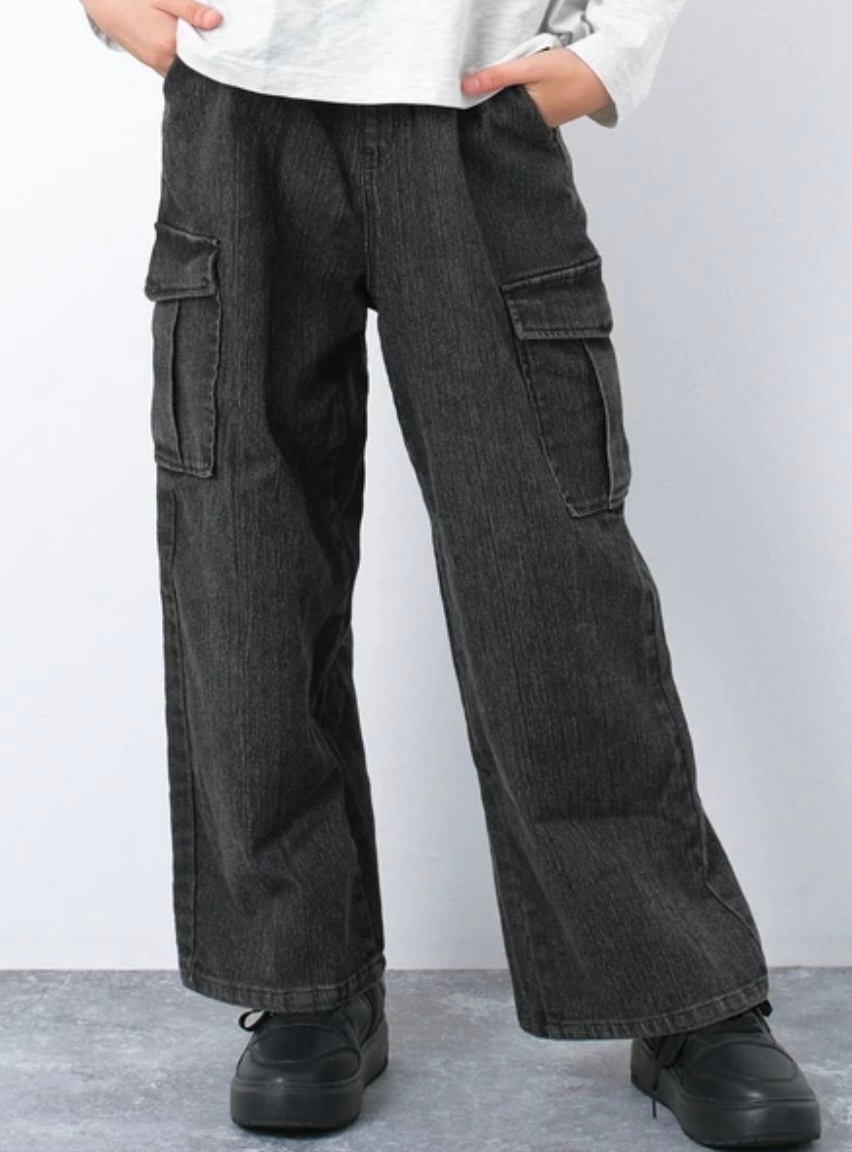 RICO SUCRE リコシュクレ ワイドカーゴ ケミカルデニム 253901