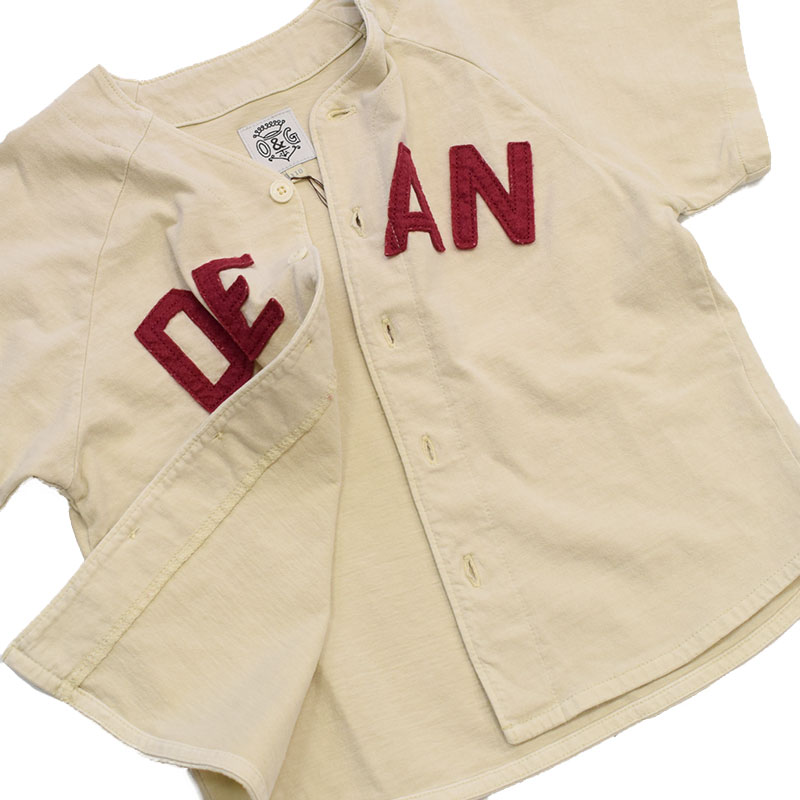 オーシャンアンドグラウンド ベースボールシャツ アイボリー 1216101