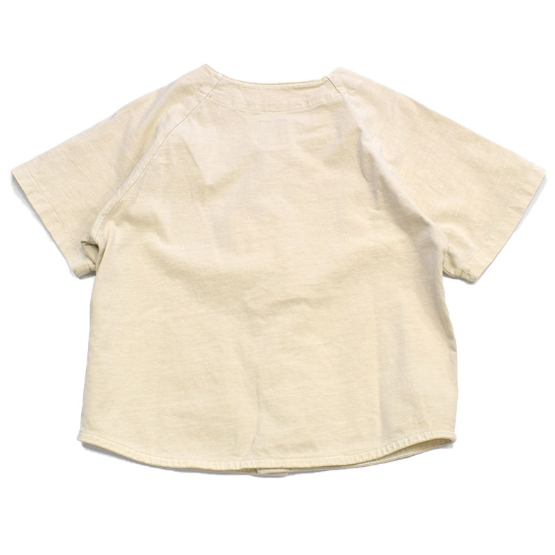 オーシャンアンドグラウンド ベースボールシャツ アイボリー 1216101