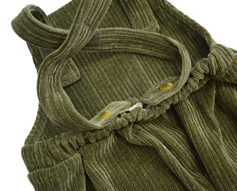 オーシャンアンドグラウンド Lastella ジャンボニットコールサロペット 3327704