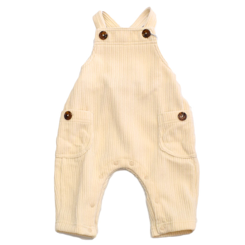 オーシャンアンドグラウンド Lastella ジャンボニットコールサロペット 3327704