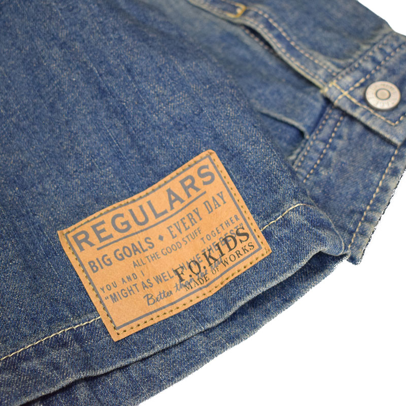 エフオーキッズ FOKIDS カバーオール エイジング加工 402025