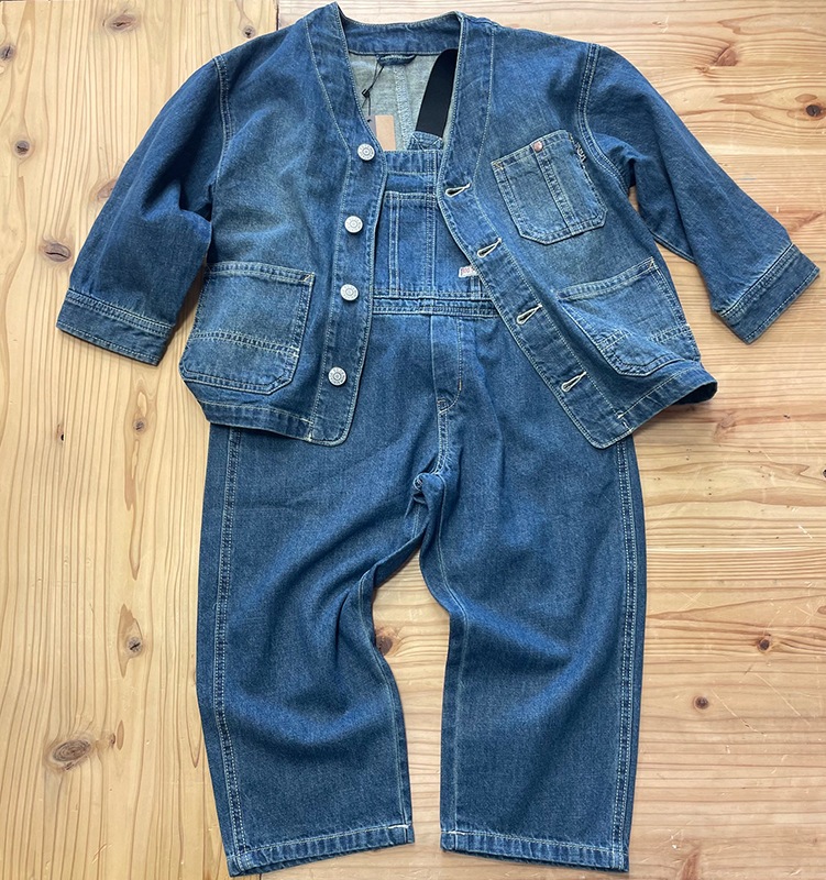 エフオーキッズ FOKIDS カバーオール エイジング加工 402025