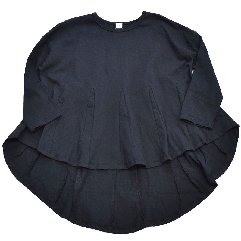 NHT エヌエイチティー ラウンドフレアーロングTシャツ 510261