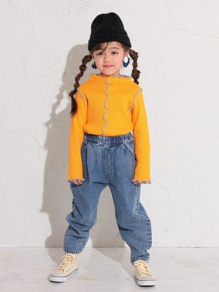 オーシャンアンドグラウンド デニムテーパードタックパンツ 4527002