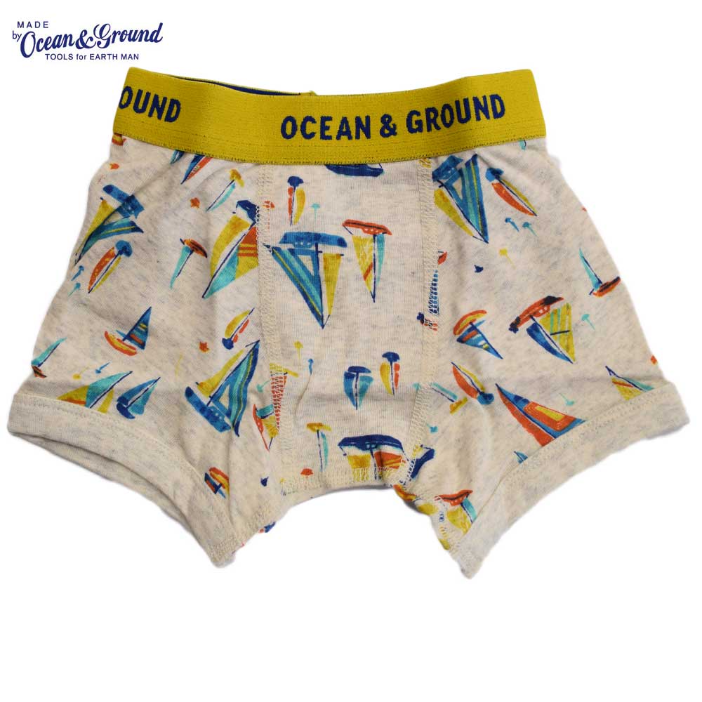 オーシャンアンドグラウンド ボクサーパンツ WIND&SEA イエロー