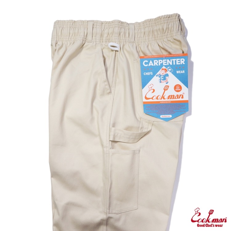 クックマン COOKMAN カーペンターズパンツ Carpenter's Pants シェフパンツ クリーム 231-43803