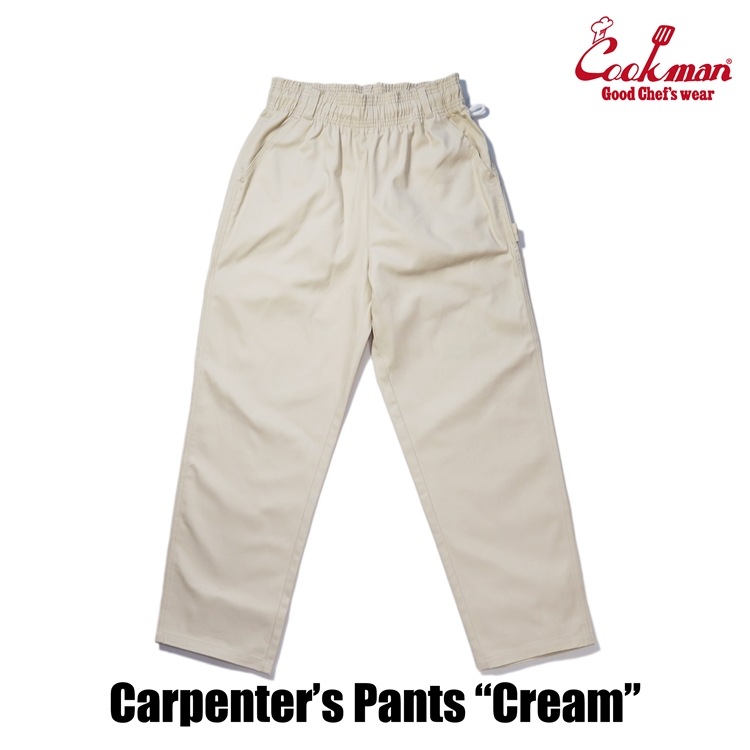 クックマン COOKMAN カーペンターズパンツ Carpenter's Pants シェフパンツ クリーム 231-43803