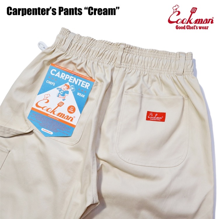 クックマン COOKMAN カーペンターズパンツ Carpenter's Pants シェフパンツ クリーム 231-43803