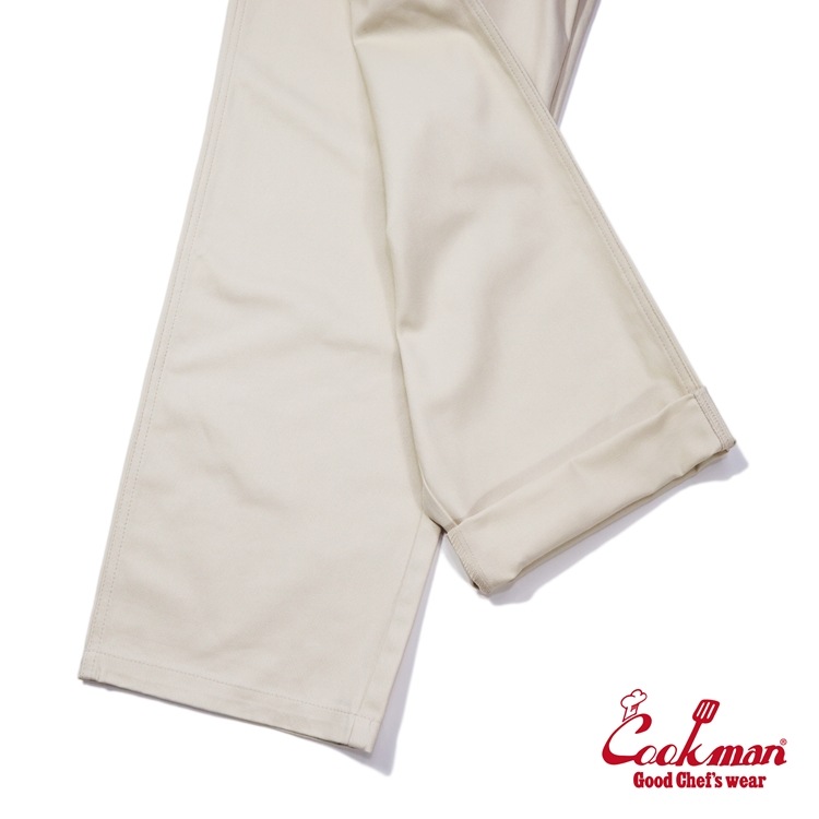 クックマン COOKMAN カーペンターズパンツ Carpenter's Pants シェフパンツ クリーム 231-43803