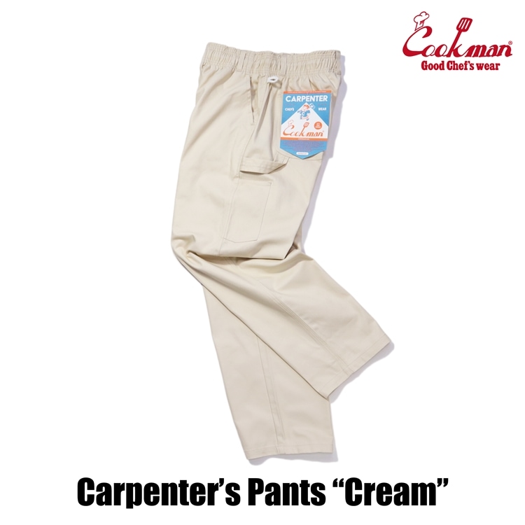 クックマン COOKMAN カーペンターズパンツ Carpenter's Pants シェフパンツ クリーム 231-43803