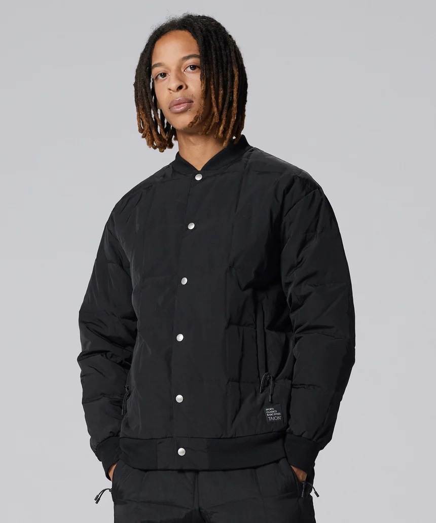 TAION タイオン スポーツクラシック ダウンスタジアムジャンパー ブラック TAION-111BSC