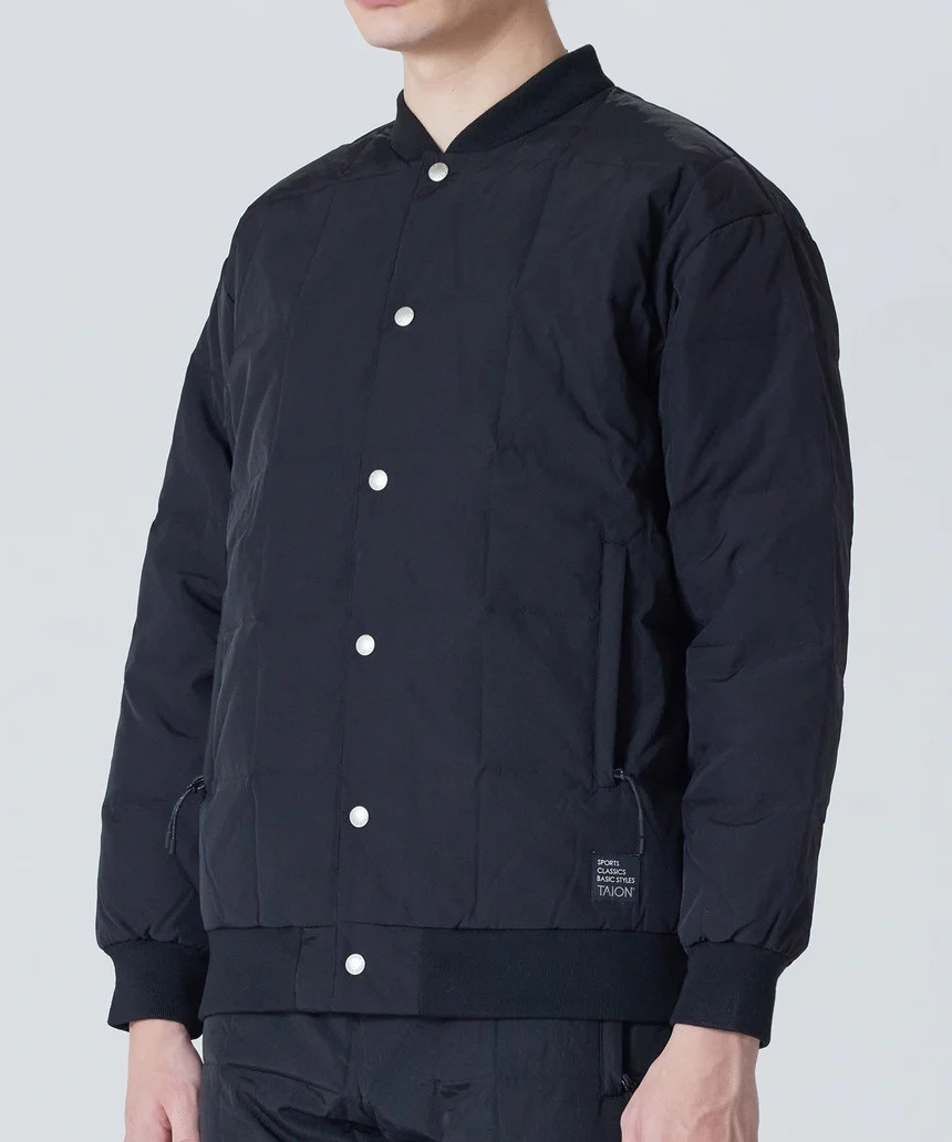 TAION タイオン スポーツクラシック ダウンスタジアムジャンパー ブラック TAION-111BSC