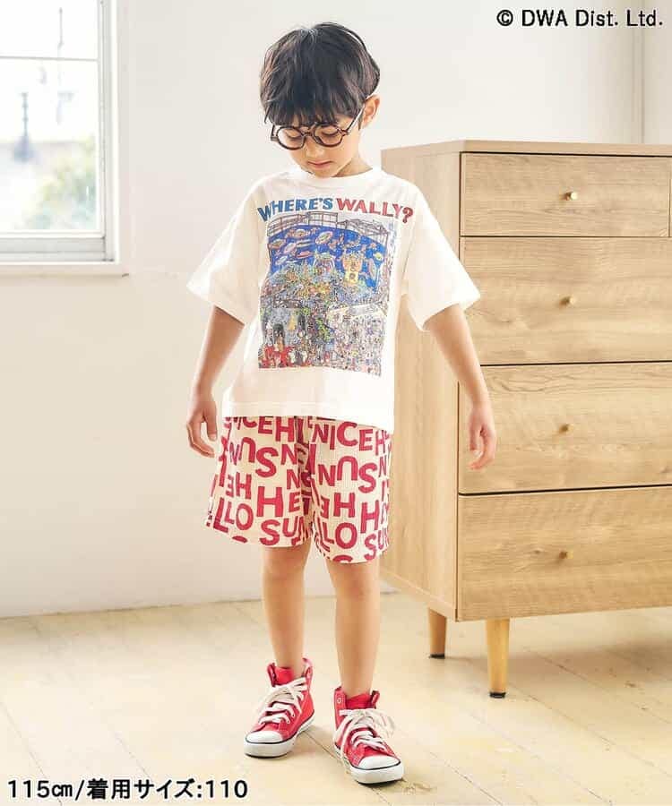 エフオーキッズ FOKIDS ウォーリーをさがせ！ アートTシャツ 半袖Tシャツ 307896
