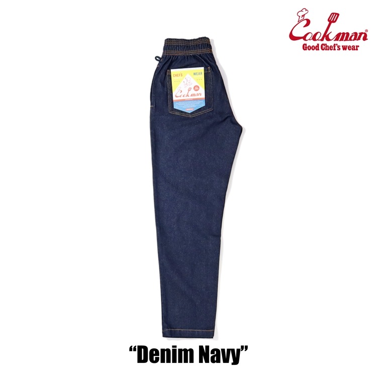 クックマン COOKMAN シェフパンツ デニム ネイビー
