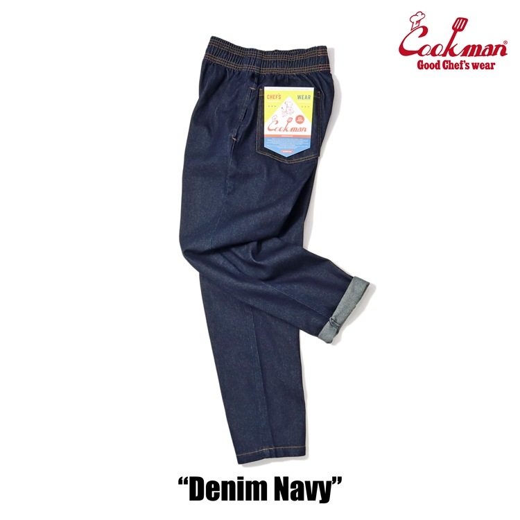 クックマン COOKMAN シェフパンツ デニム ネイビー