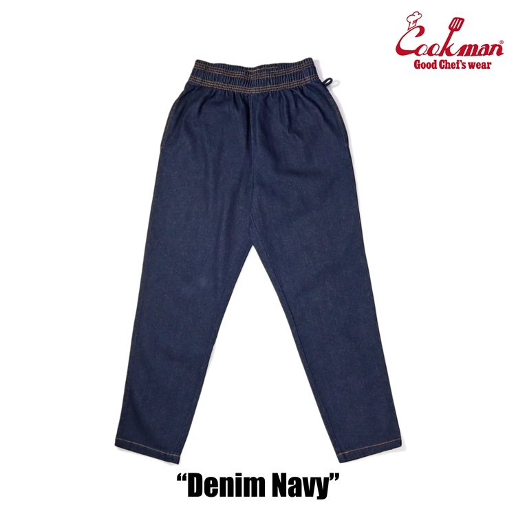 クックマン COOKMAN シェフパンツ デニム ネイビー