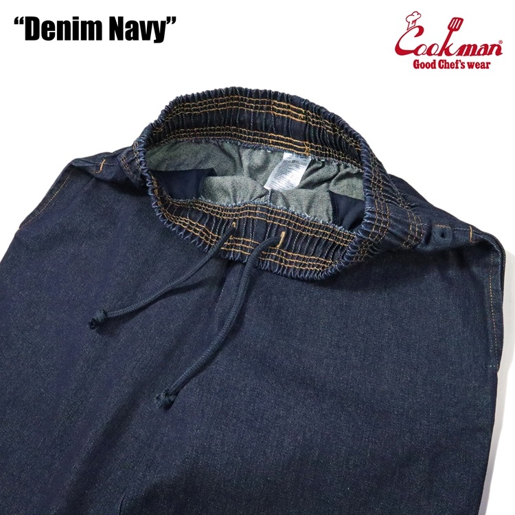 クックマン COOKMAN シェフパンツ デニム ネイビー